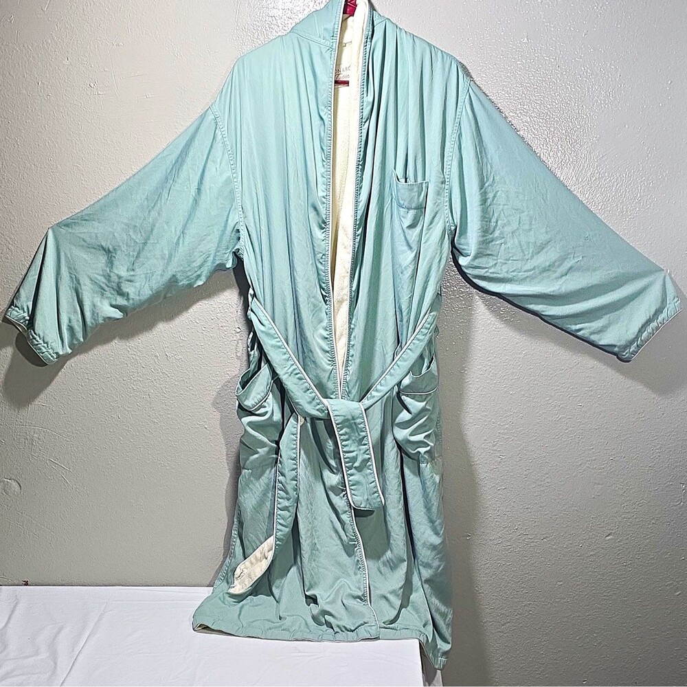 Monarch Cypress Luxury Spa Robe Mint Green Unisex OS/L Collared Belted [076]